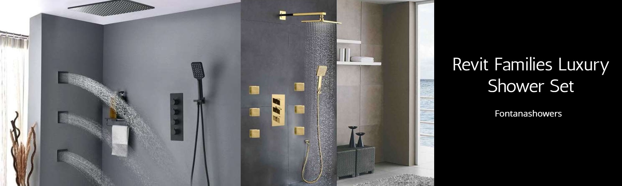 Revit Families Luxury Shower Set